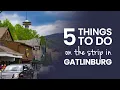 What can you do on the strip in Gatlinburg TN
