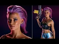 Cyberpunk female V character creation
