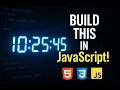 Create a Digital Clock Using HTML CSS JavaScript Real-Time Clock Tutorial