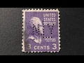 US postage stamps NEW YORK perforation Thomas Jefferson 1801-1809 Postage stamp price 3 cents