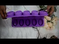 Vedini silicone 15 cavity oval shaped handmade flexible soap mold 50-55GM