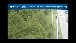 VDOT Traffic Cam BARELY Captures Multi-Car Crash On I-64 in Newport News VA