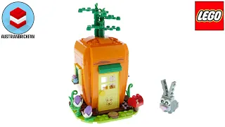 Lego Seasonal 40449 Easter Bunny's Carrot House - Lego Speed Build Review
