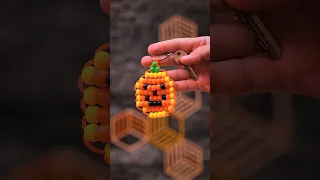 Unbox Weave a Pumpkin Keychain With Pony Beads