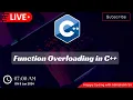 8 2 Polymorphism in C Function Overloading in C Happy Coding