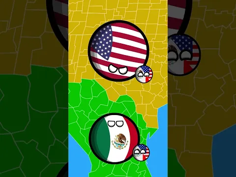 Los nuevos countrypets de México y estados unidos #contryballs #polandball #shorts #humor #mexico