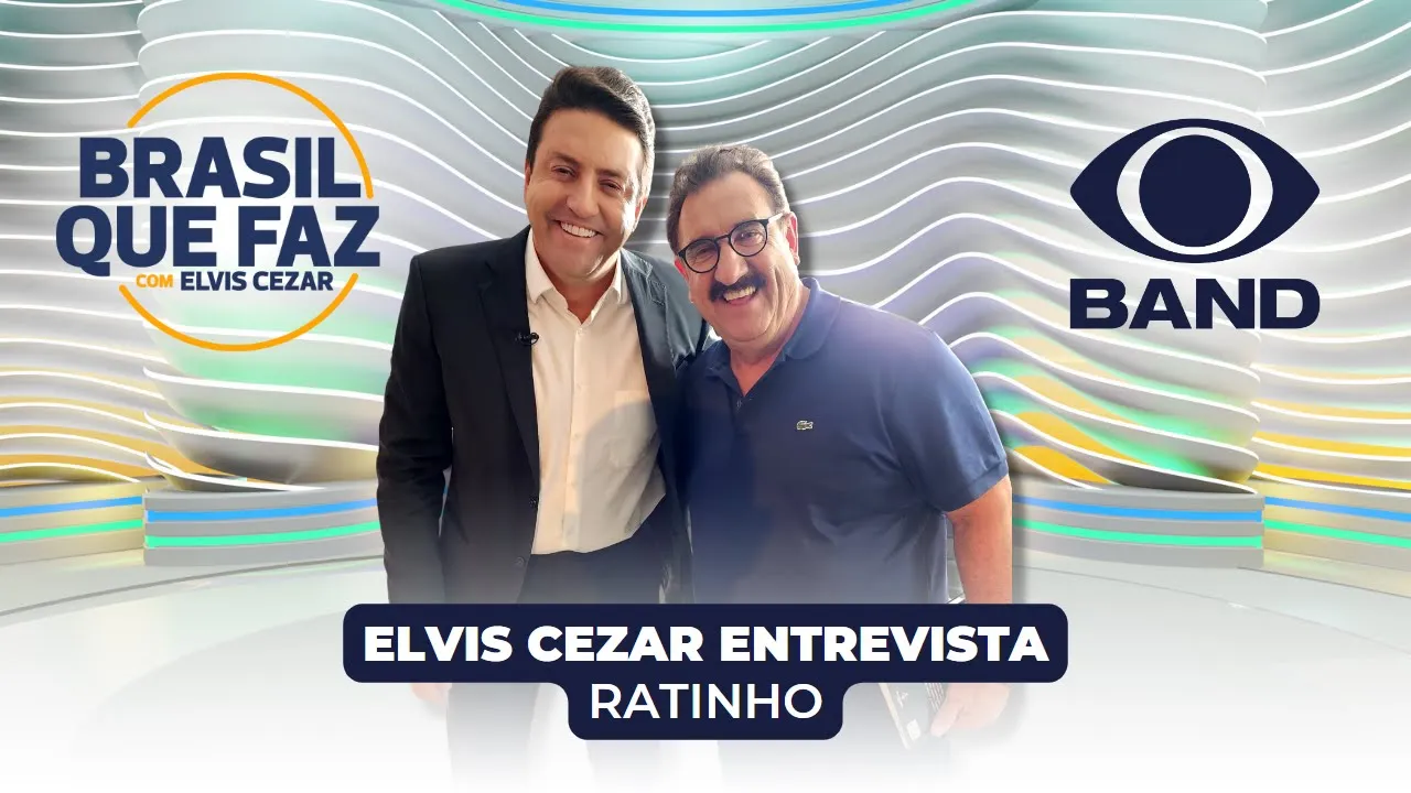 Estreia BRASIL QUE FAZ na BAND - ELVIS CEZAR entrevista Ratinhho