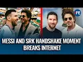 Lagu Wanneer voetbal en Bollywood elkaar ontmoeten: Messi schudt de hand van Shah Rukh Khan in Kolkata