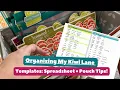 Organizing My Kiwi Lane Templates Spreadsheet Pouch Tips