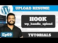 Ep69 - upload resume wordpress plugin Tutorial with Source Code