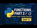 Master Python in 30 Days - Day 11 Default args kwargs Recursion