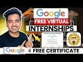 Google Free Virtual Internships 2026 Google AI Internship for Students Freshers
