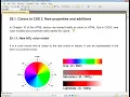 CSS3 New Lesson 16 New properties and functionalities Colors in CSS 3 New HSL color model - part I