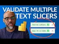 Power BI Text Slicer Fusion DAX Trick to Unite Two Filters