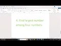 Largest Number Among Four Numbers in Java Easy Logic for Beginners