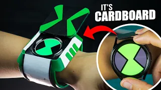 how to make ben 10 omniverse omnitrix with cardboard free template easy w smartwatch