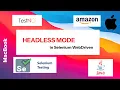 Run Selenium WebDriver in Headless Mode Java TestNG Automation Selenium Tutorial