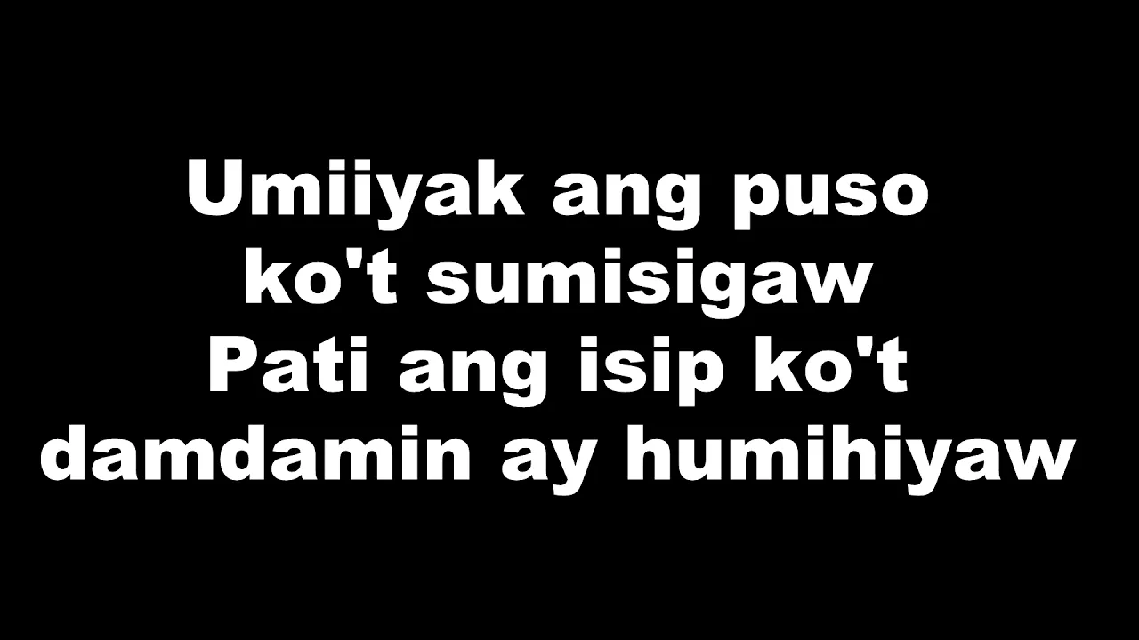 Umiiyak Ang Puso   April Boy Regino   Official Lyric Video