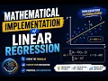 Linear Regression Mathematics Explained Machine Learning for Beginners Part - 1 Hindi