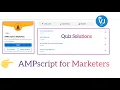 AMPscript for Marketers Salesforce Marketing Cloud Trailhead Quiz Solutions Marketing Cloud