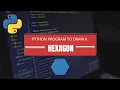 Draw a hexagon through turtle module python program to draw a hexagon