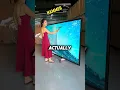 Download Lagu She is trying to break an unbreakable TV screen
