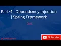 04 Dependecy Injection Setter Injection Constructor Injection what is dependency injection
