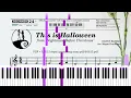 This Is Halloween From Nightmare Before Christmas Piano Tutorial Sheet PDF