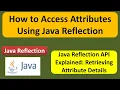 How to Access Attributes Using Java Reflection Reflection in java