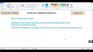 What are Docstrings in Python Python Interview Questions 1
