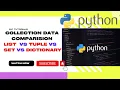 Difference between List VS Set VS Tuple VS Dictionary in Python S P TUTORIALS