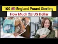 100 England Pound Sterling How Much United States Dollar Today 100 GBP to USD