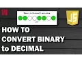 How to convert binary numbers to decimal numbers