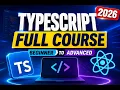 TypeScript Full Course Beginner to Advanced Complete TypeScript Tutorial with React Native