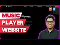 Music Player Website using HTML CSS JavaScript Full Stack Web Development