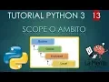 Python 3 Tutorial para Principiantes - Scope Ambito de una variable