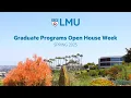 Spring 2025 Graduate Programs Open House English