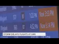 Flight delays cancellations at Grand Rapids Gerald R Ford Intl Airport