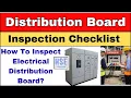 How to Inspect Electrical Distribution Board DB on Site Complete Safety Checklist
