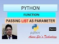 Passing List as parameter in Function in Python How to pass list as parameter Easily Explained