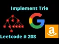 IMPLEMENT TRIE LEETCODE 208 PYTHON
