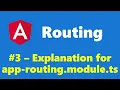 3 - app-routing module ts explained