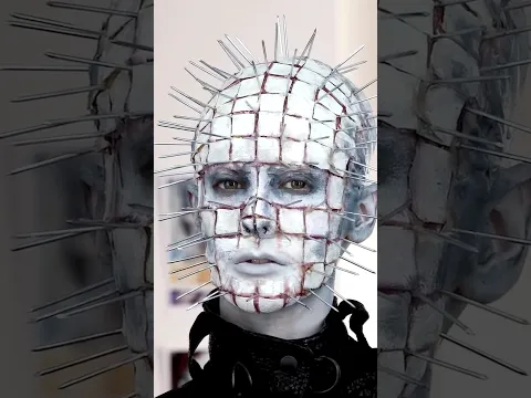 Pinhead 💀 Tutorial on channel ❤️‍🔥#halloweenmakeup #hellraiser