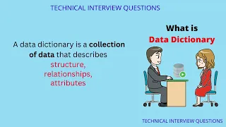 What is Data Dictionary in DBMS MetaData SQL Developer PLSQL Most Asked Interview Question