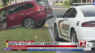 Sampson County suspect caught on after deputy shooting