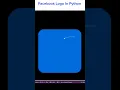 Facebook Logo Using Python Turtle