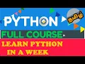 Complete Guide To Mastering Python In 2023 Learn Python In A Week Python in Tamil