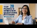 Master Pandas in 20 Questions Essential Pandas Interview Prep Python Data Analysis