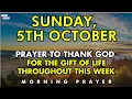 Download Lagu October 5th Sunday Prayer To Thank God For The Gift Of Life Throughout This Week