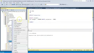 Using COMMIT ROLLBACK in SQL